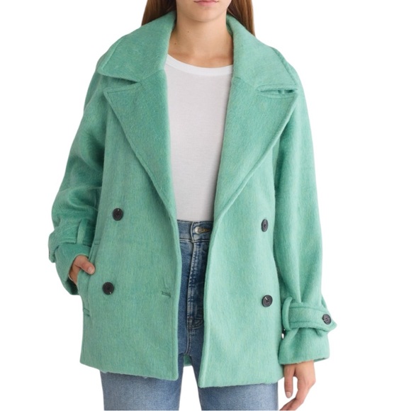 Avec Les Filles Raglan Sleeve Peacoat - Picture 3 of 10